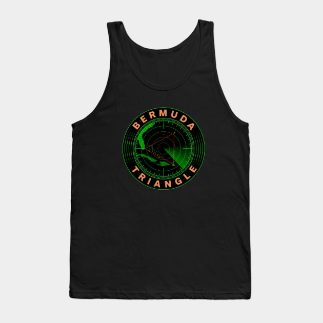 Bermuda Triangle Radar Tank Top by CuriousCurios